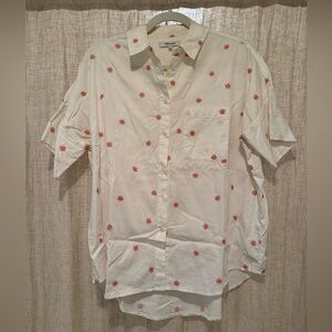 Madewell Embroidered Daisy Courier Floral Shirt